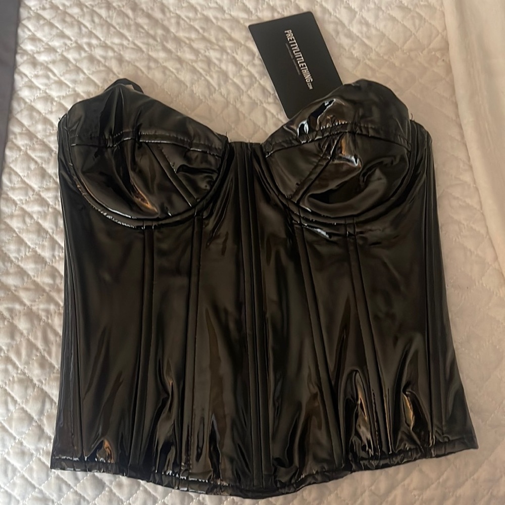 Leather corset